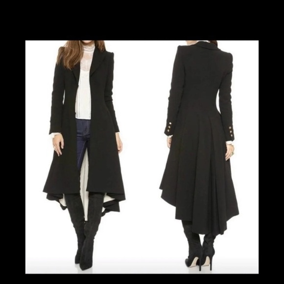 long tail trench coat